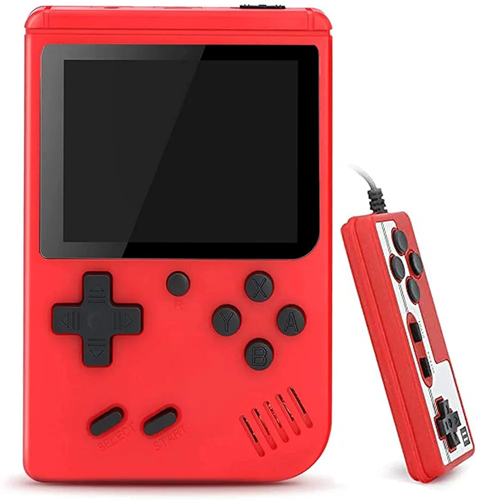 AUSHA Handheld Gaming Console - Retro Video Games, 400 80s 90s Classic FC Games, 2.8-inch Color Screen, Supports TV Connection and Two Players
