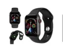 Black Metalic-fiber T55 Bluetooth Smart Watch