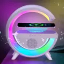 Multi-Function LED Night Lamp with Bluetooth Speaker, Wireless Charging, for Bedroom for Music, Party, and Mood Lighting Multicolor (Pack of 1)