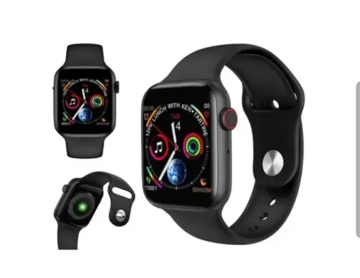 Black Metalic-fiber T55 Bluetooth Smart Watch